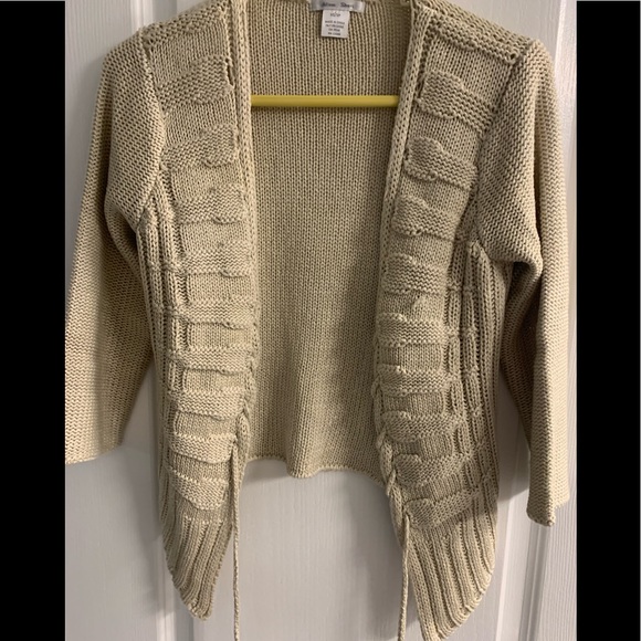 Beige 3/4 sleeve cardigan size XS - Picture 1 of 3